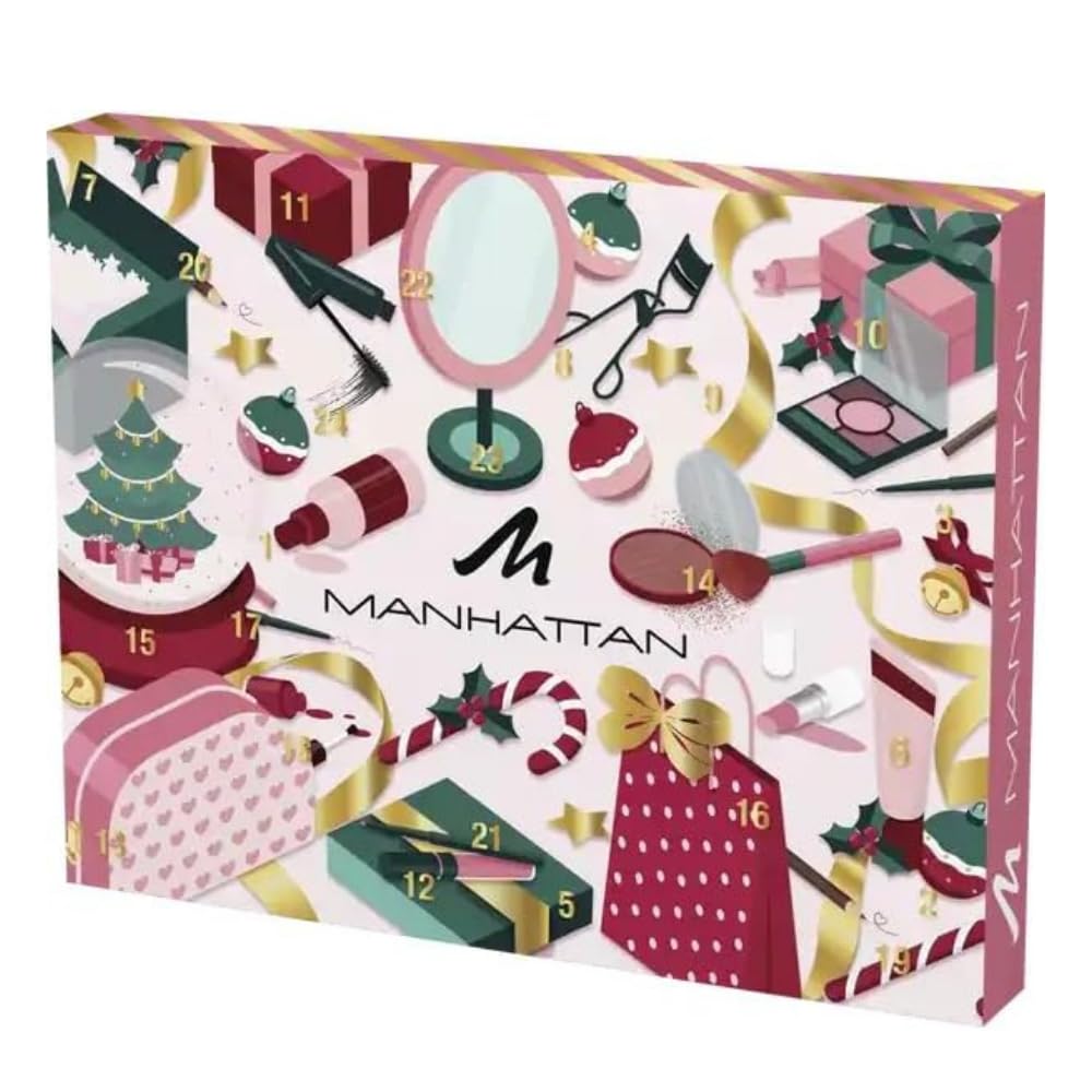 Manhattan Adventskalender 2025 Beauty Frauen Wert 200€, Beauty Kosmetik Advent Kalender, 24 Geschenke, Pflege Weihnachtskalender Frau, Adventkalender Damen