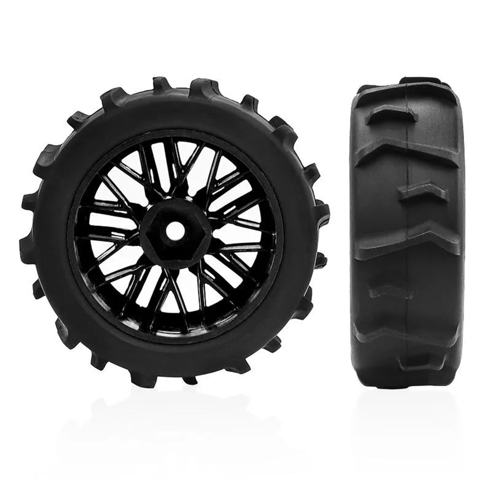 para Arrma para Typhon para Grom Typhoon 1/14 Neumáticos Pequeños Excavación para Arena Nieve Playa Modelo Accesorio Modificado Camiones sobre Orugas Piezas NeumáTicos RC