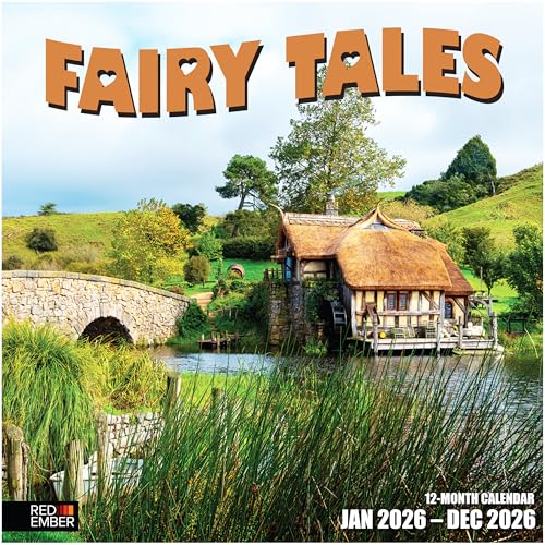 Image of RED EMBER Fairy Tales 2026 Wall Calendar 12 Month | 12 inch x 24 inch Open | Thick & Sturdy Paper | Holiday Gift | Nature Calendar 2026