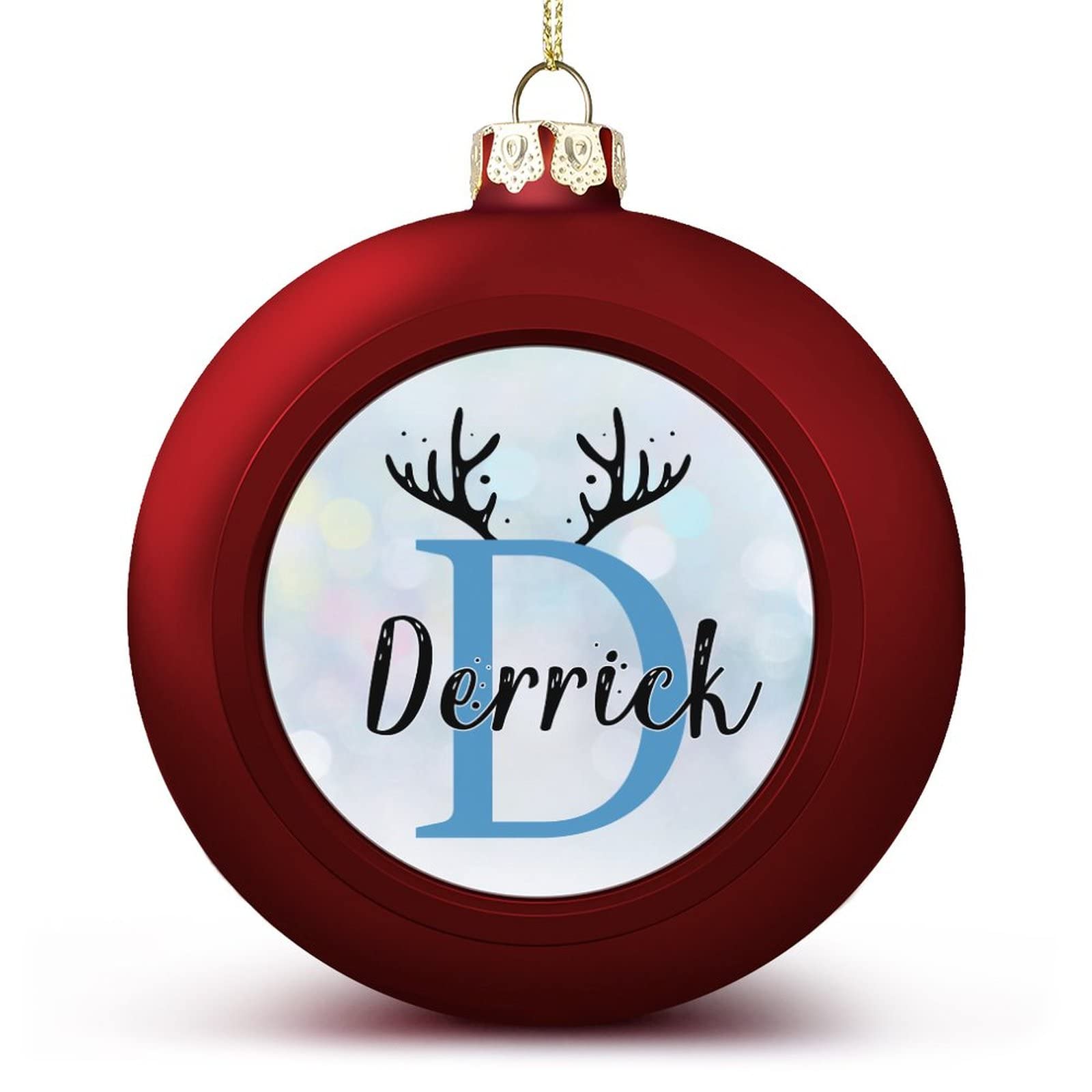 Christmas ball ornaments with letters Clearance