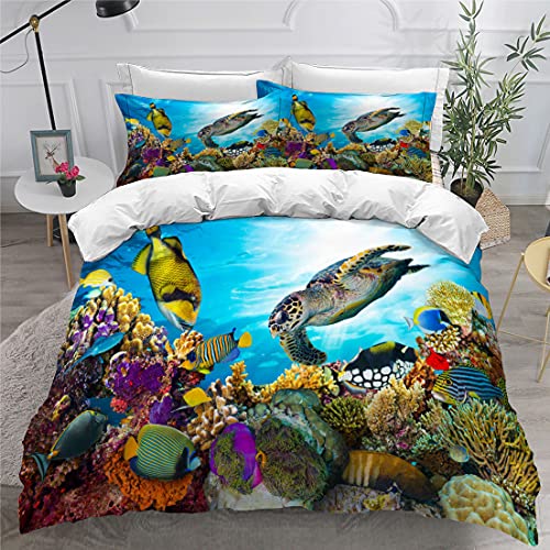Juego de Ropa de Cama de Animales Marinos