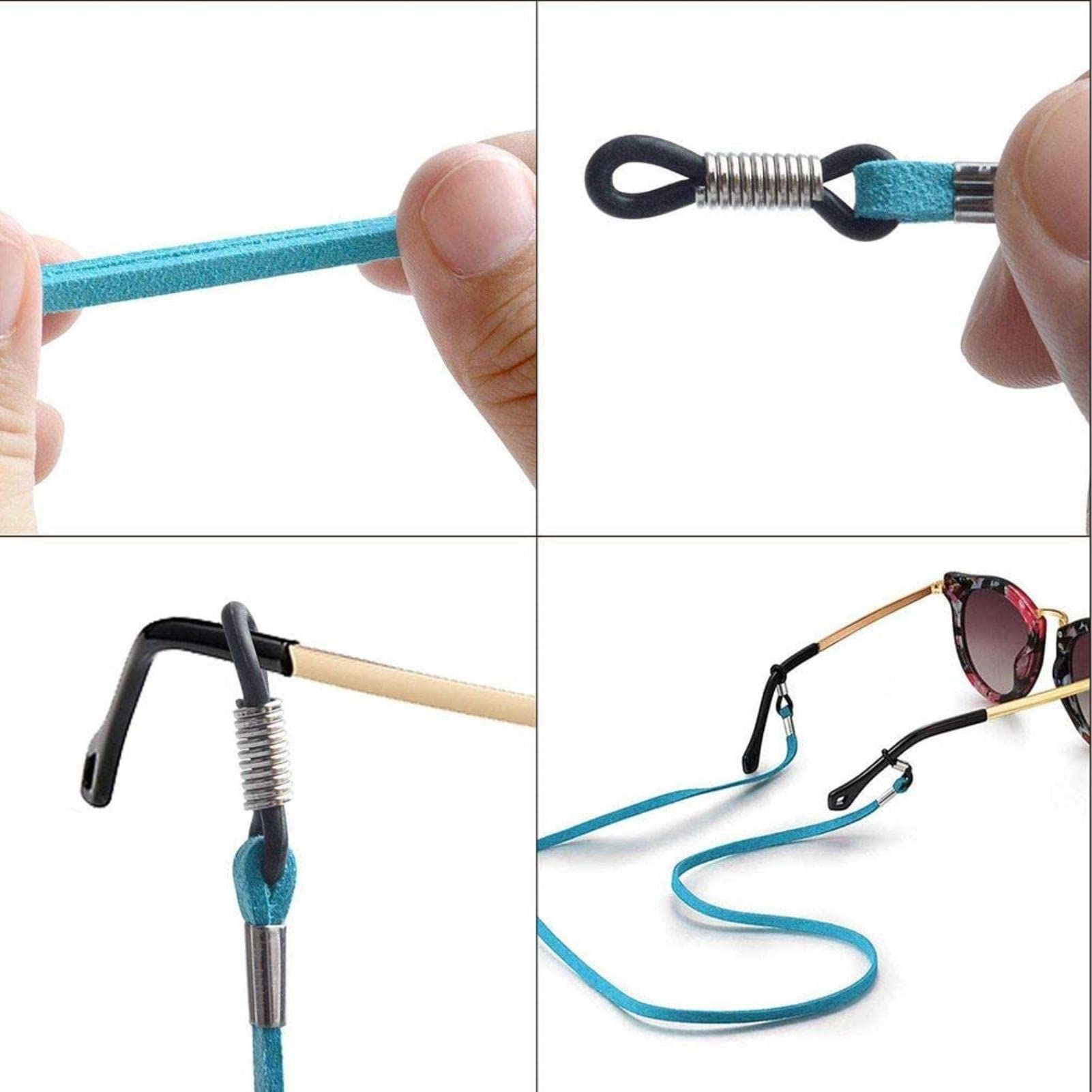 REVAHI 12 pièces Cadena de Gafas de Sol Correa de Gafas Gafas de Lectura Retenedor de Gafas Soporte de Gafas Cuerda