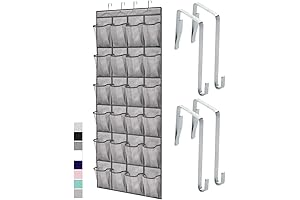 Gorilla Grip Slip-Resistant Space Saving Breathable Mesh Hanging Shoe Organizer