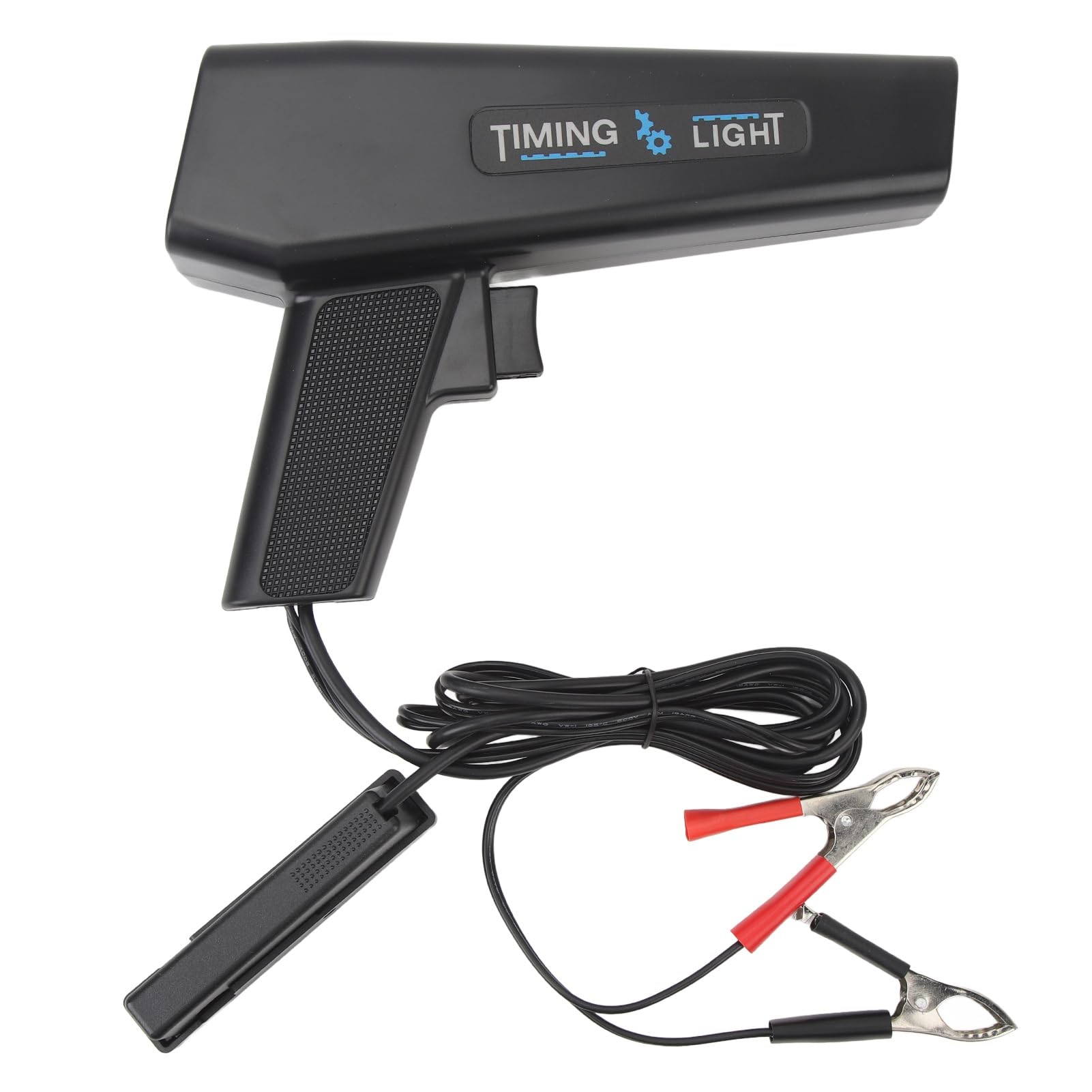 Tbest Luce di Temporizzazione Accensione Digitale Lampada Stroboscopica per Motore Accensione Induttiva Display Digitale 12V 0-60 Gradi 0-9000 Giri/min con Clip Sensore Scorrevole per