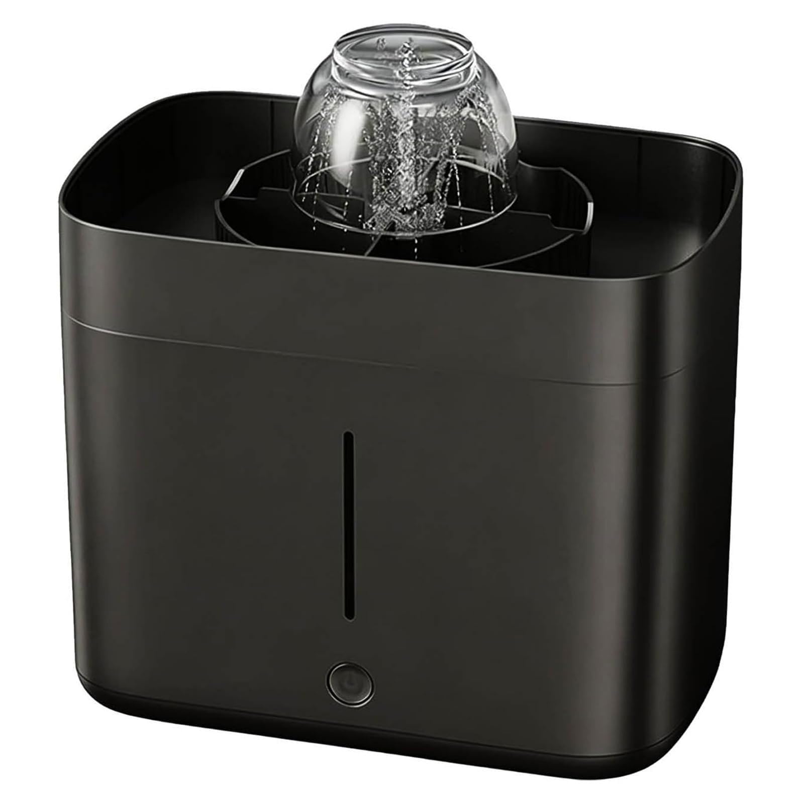 Automatische Desktop-Tassenwaschmaschine, elektrischer Glasspüler, Teetassenspüler mit 1,8 l Wassertank, automatischer Stopp, Spülung im Brunnenstil, Hochdruckdüsen for Tassen mit 3–10 cm(Black)
