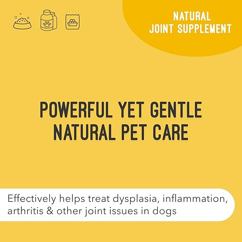Miniatura 2 de Suplemento para perros para inflamación articular y artritis, cuidado natural de las articulaciones del perro, fórmula antioxidante con MSM,