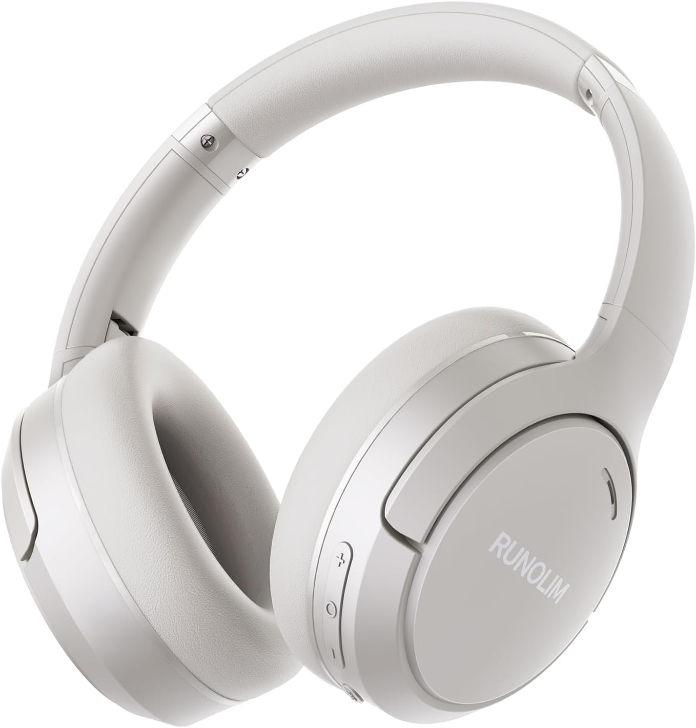 RUNOLIM Active Noise Cancelling Headphones, Wireless Bluetooth Over Ear