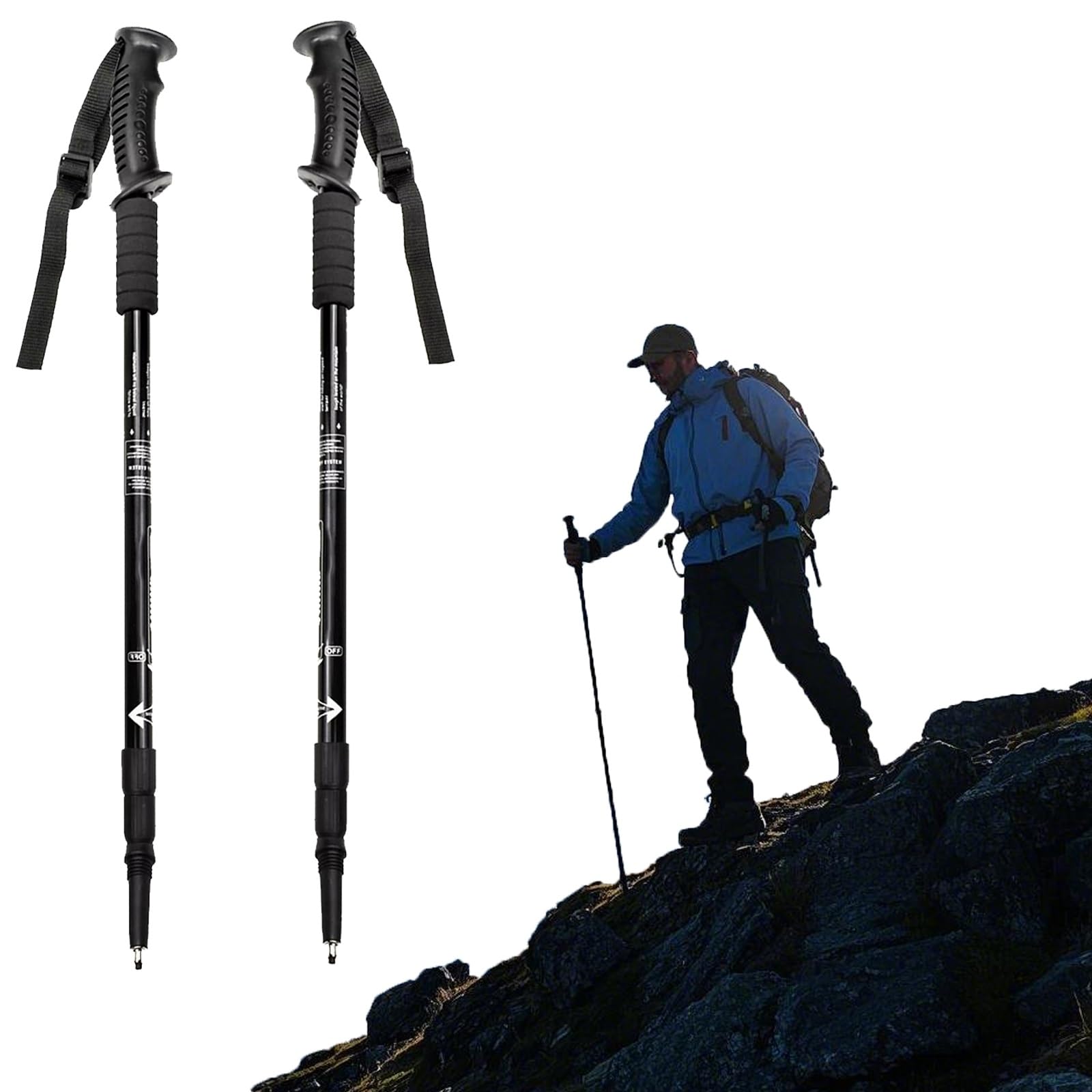 Bâtons de randonnée pour soulager les genoux en trekking et plein air