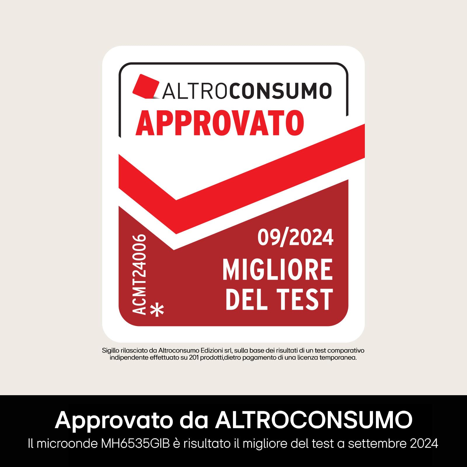 LG MH6535GIB Forno Microonde Smart Inverter con Grill al Quarzo, 25 Litri, 1150 W, Programmi Automatici, 5 Livelli di Potenza Regolabili - Nero Fumè