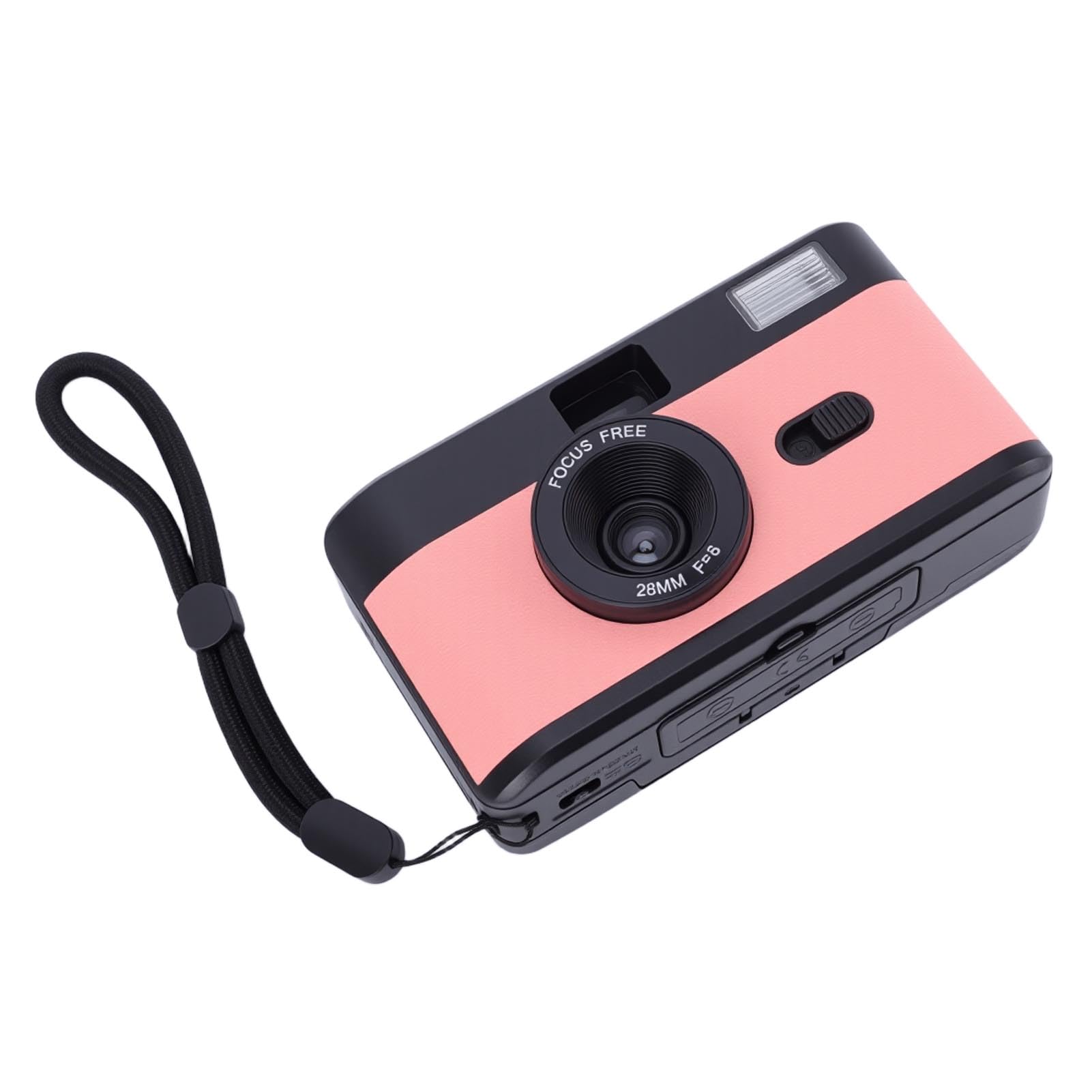 Generic Cámara de Película de 35 Mm Cámara de Película Recargable Elegante con Flash para Entusiastas de la Fotografía Cinematográfica de Fotografía Simple para Varias Escenas 1 Pila Seca AA (Negro