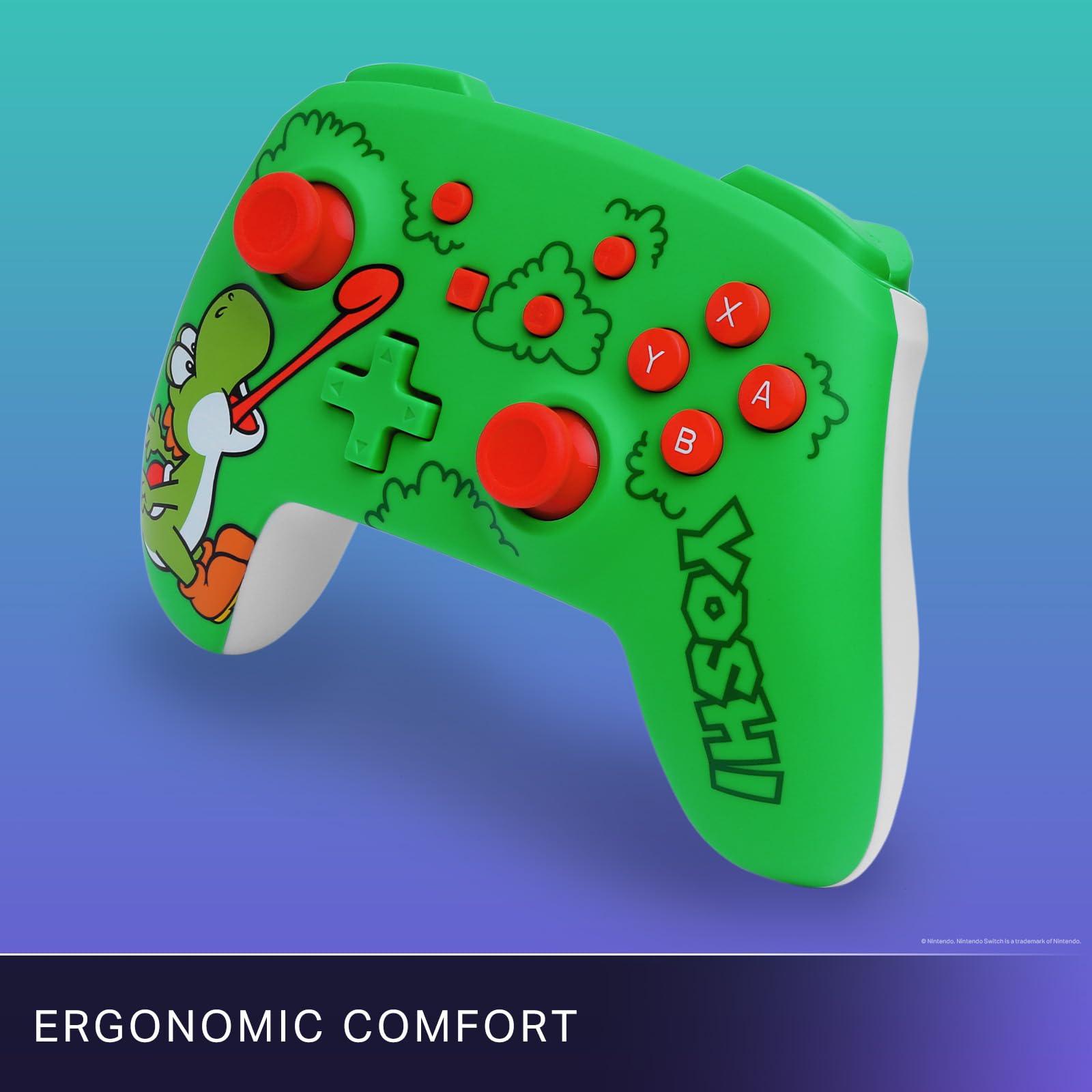 PowerA Controller senza fili Nintendo Switch - Yoshi Affamato