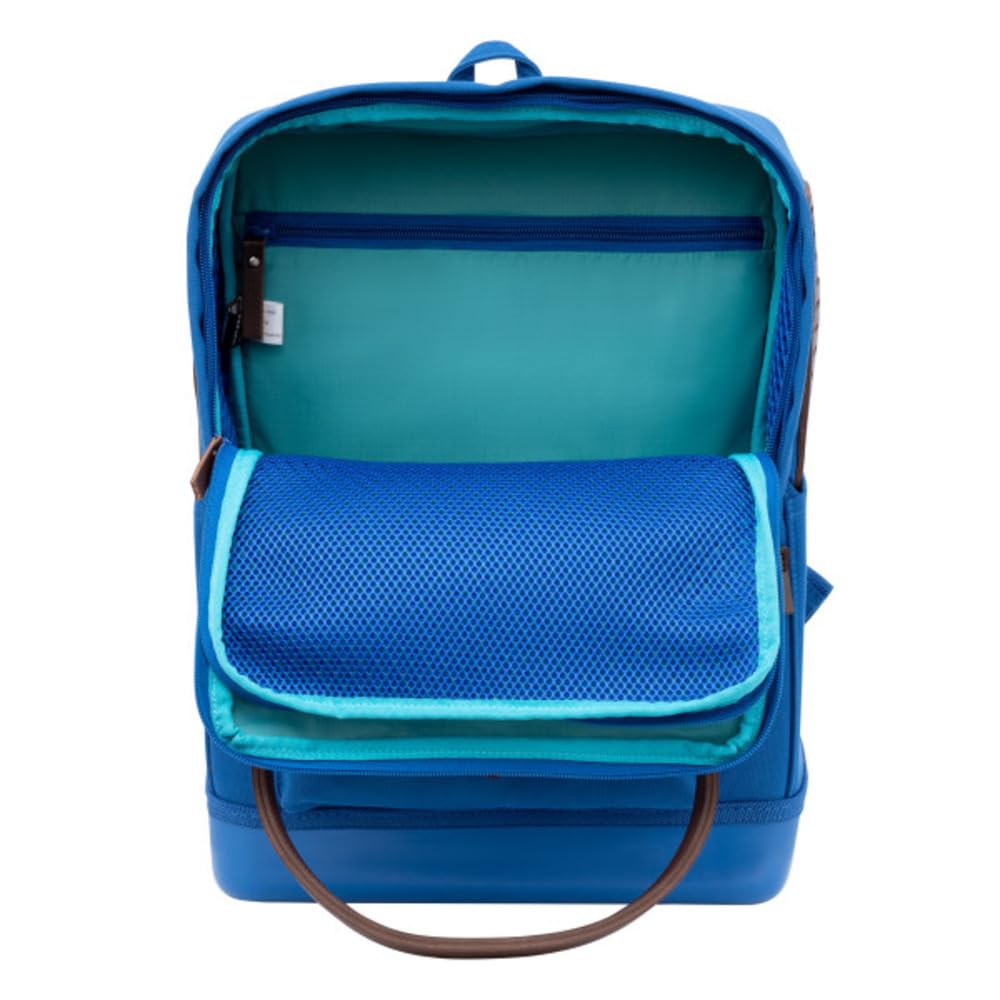 Kurgo Nomad Mochila Transportín, Azul | Apta para Avión, Fondo Impermeable, Bolsillo para Tablet, Para Perros Pequeños