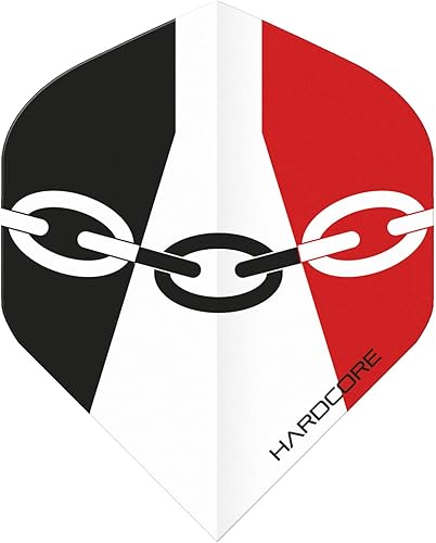 Miniatura 4 de Hardcore Negro País Extra Grueso estándar Dart Vuelos5sets por pack 15Dart Vuelos En Total y rojo tarjeta de puntuación