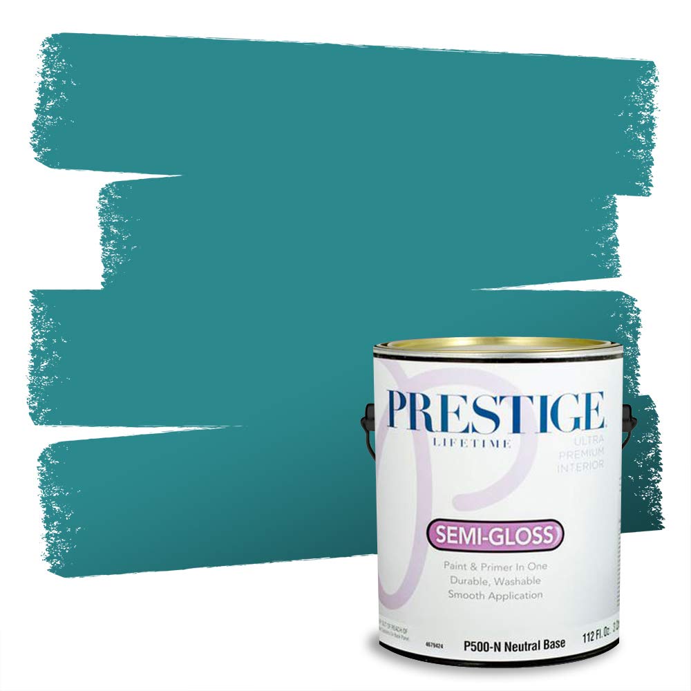 PRESTIGEInterior Paint and Primer in One, Sunrise Lagoon, Semi-Gloss, 1 Gallon