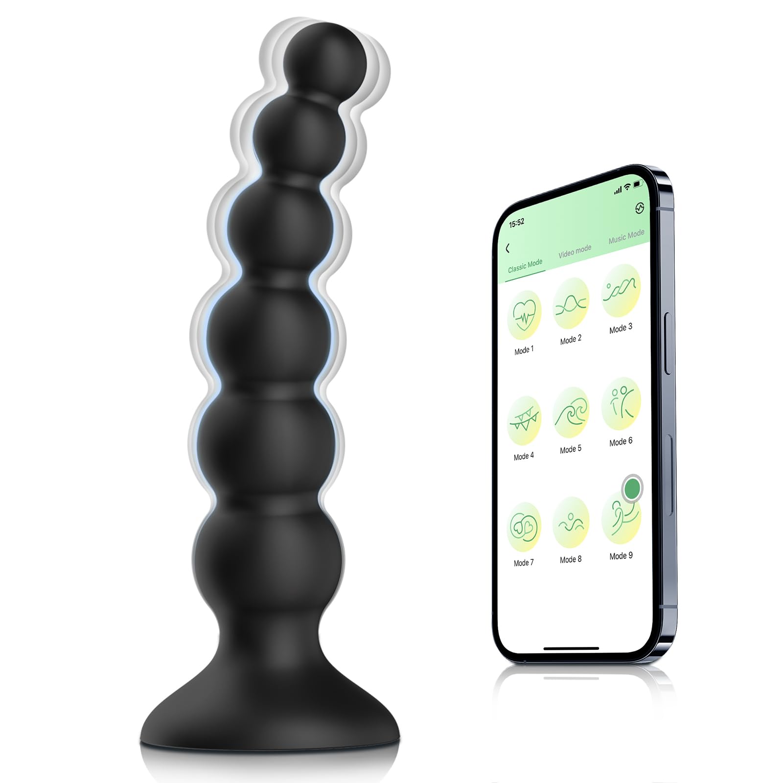 genshin anal plug Snap-On Vibrating Silicone Anal Plug & 3 Tails w/ Remote Control main image 0