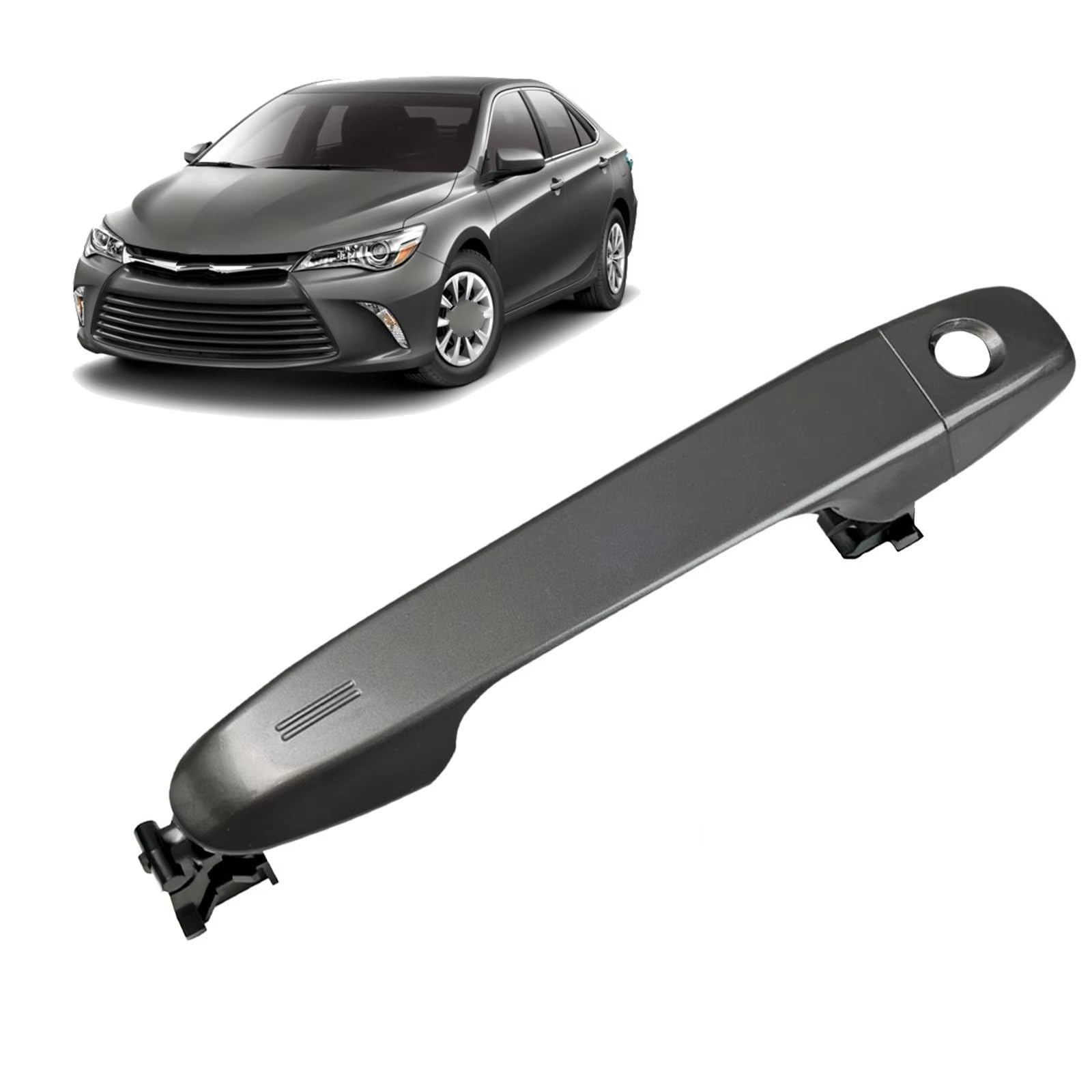 Iukmr Gray For Toyota For Camry 2012-2017 Replaces 6921106090 6921706370C0 Car Front Left Driver Side Exterior Door Handle Car Outer Door Handle(Gray)