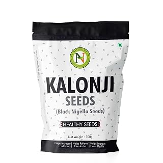 Nature Vit Kalonji Seeds 100 G | Nigella Seeds For Cooking & Hair Growth | Indian Superfood | Adds Flavour to Breads & Curries | 100% Natural & Pure