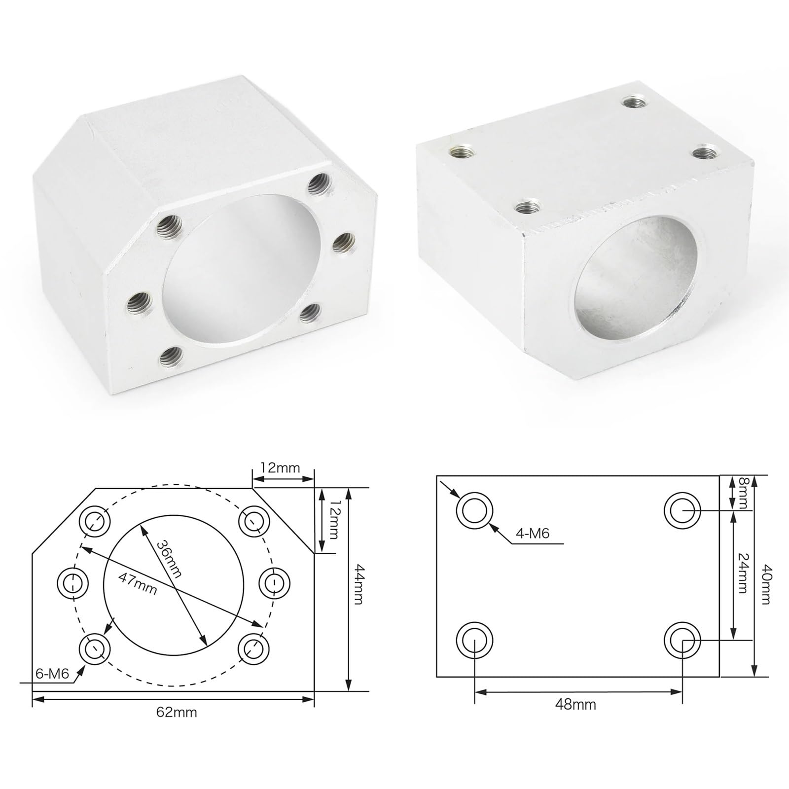 Vite a ricircolo di sfere, vite a ricircolo di sfe Vite a ricircolo di sfere da 20 mm C7 SFU2005 Lavorazione estremità della leva della vite a ricircolo di sfere + BK/BF15 + Dado a ricircolo di sfere