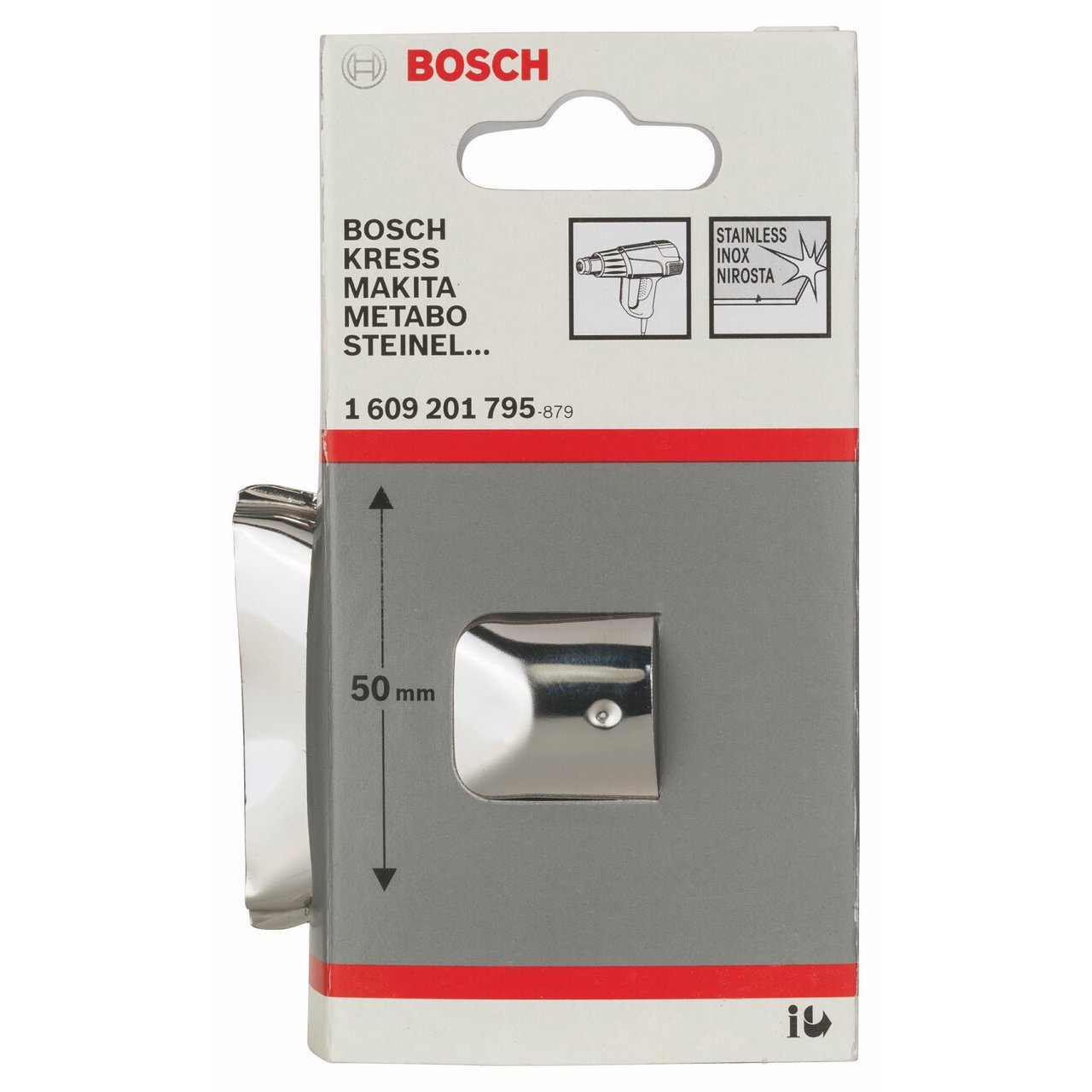 Bosch 1 609 201 795 - Boquillas planas, 50 mm x 33,5 mm, pack de 1