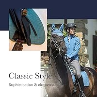 Vista 2 de LeMieux Dressage Sensitive - Almohadilla cuadrada para sillín inglesa para caballos, equipo y accesorios de equitación ecuestre (negro - grande)