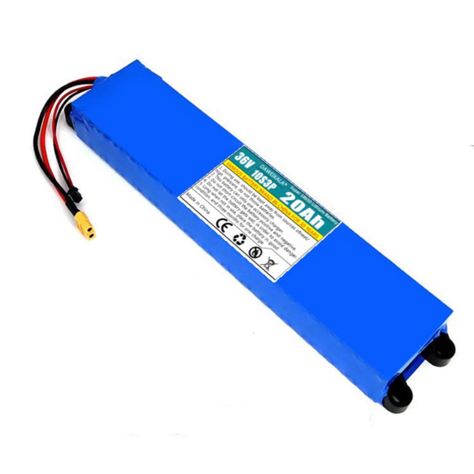36V 20Ah Batteria Agli Ioni Di Litio Per Bicicletta Elettrica 10S3P Batteria Al Litio Per Monopattino Pieghevole Per 100W-500W Scooter Elettrico XT60+SM