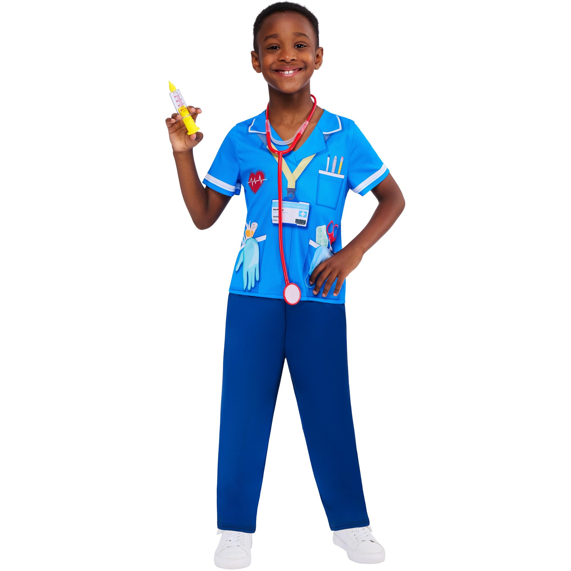 Rubies Official Modern Nurse Childrens Costume, Kids Fancy Dress, Size 3-4 Years