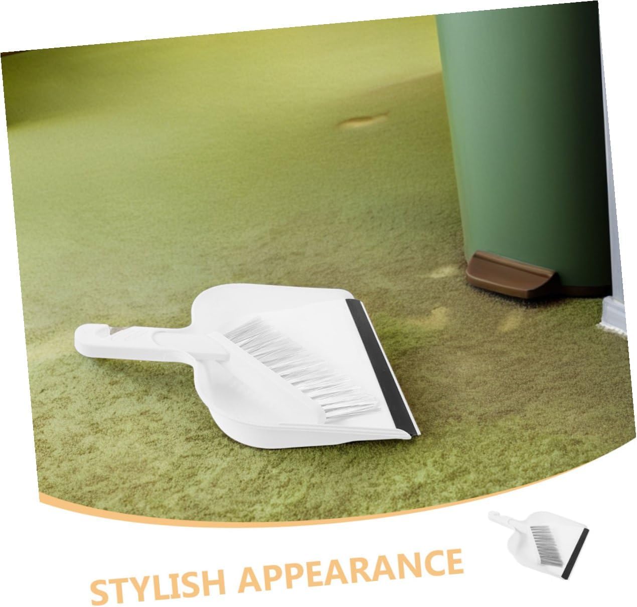 Mini Dustpan and Brush Set with Handle, Portable Desktop Cleaning Small Dustpan and Hand Broom for Home Office Kitchen, Compact 2 Sets Cleaning Tools for Table and Countertop