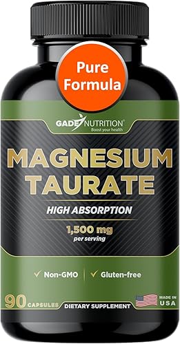Miniatura 41 de Gade Nutrition Complejo triple de magnesio con glicinato de magnesio, malato de magnesio y taurato de magnesio Suplemento de magnesio puro