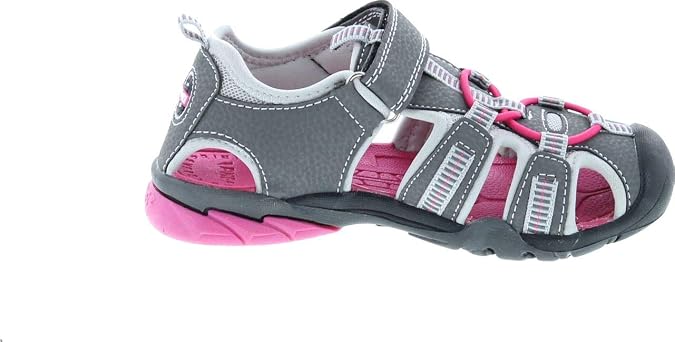 Primigi Girls 7332 Outdoor Water Friendly Protective Sandals,Grey/Pink,28