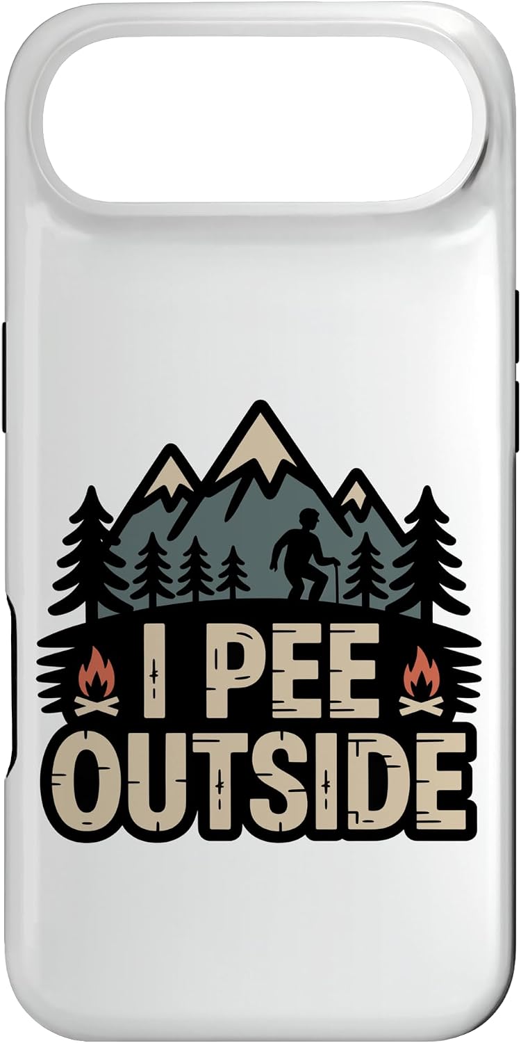 I Pee Outside Funny Camping Hiking I Pee in Woods Men Women Case for iPhone Air