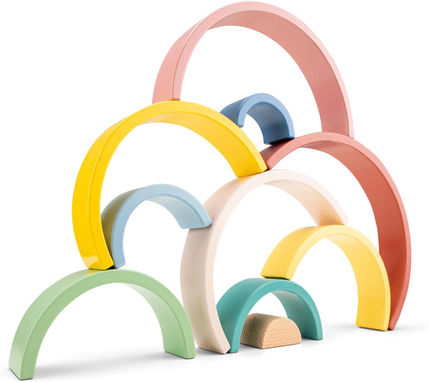 Wooden rainbow - 10pcs.