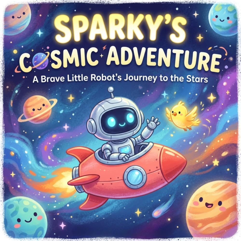 Sparky’s Cosmic Adventure: A Fun Children’s Story Book About Friendship and Space Exploration for Kids Ages 3-8 (The Sparky Chronicles)