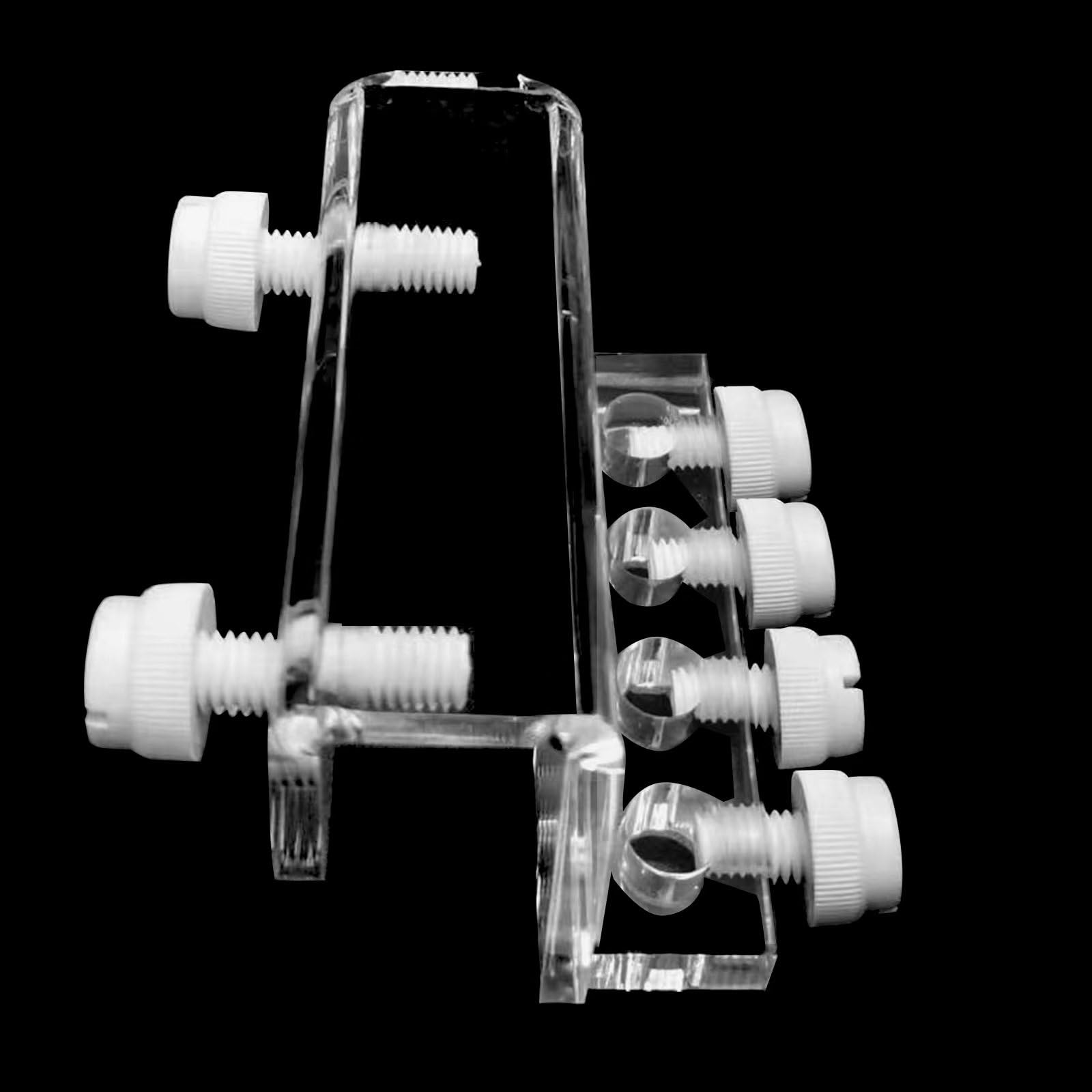 Aquarium dosing pump tubing holder Fixture,Dosing tubing holder for aquarium air pump accesories，Acrylic dosing container tube fixture holder for dosing pump（1 or 2 Pieces Pack） (1 Pieces Pack)