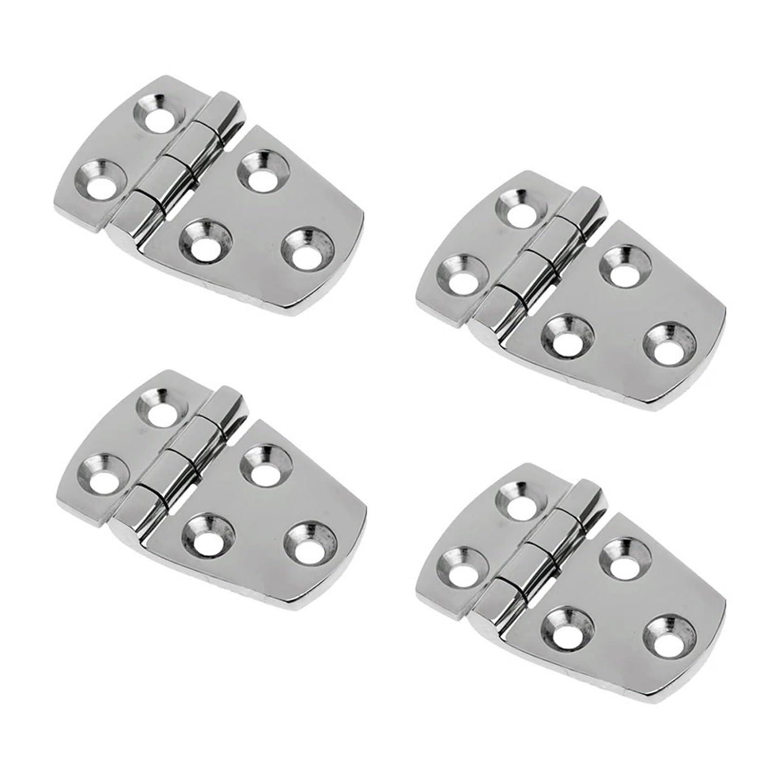 HKVTVCYPYA 4pcs 57x38mm Boat Door Hinge Marine 316 Stainless Steel Short Side for Yacht RV