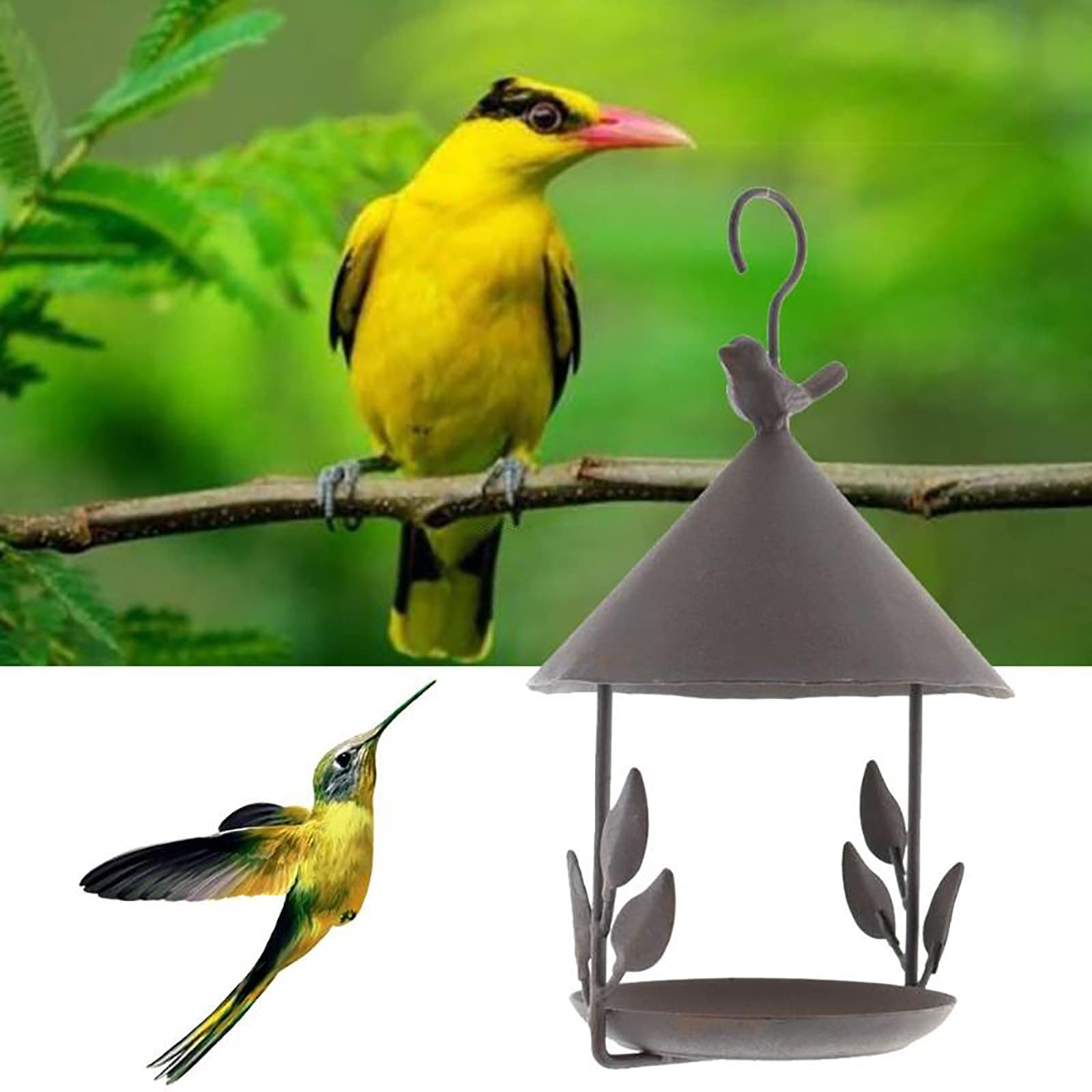 Vogelfutterspender fensterbank Futterhaus für Kleine bis Mittelgroße Vögel zum Anlocken von Wildvögeln im Freien im Garten