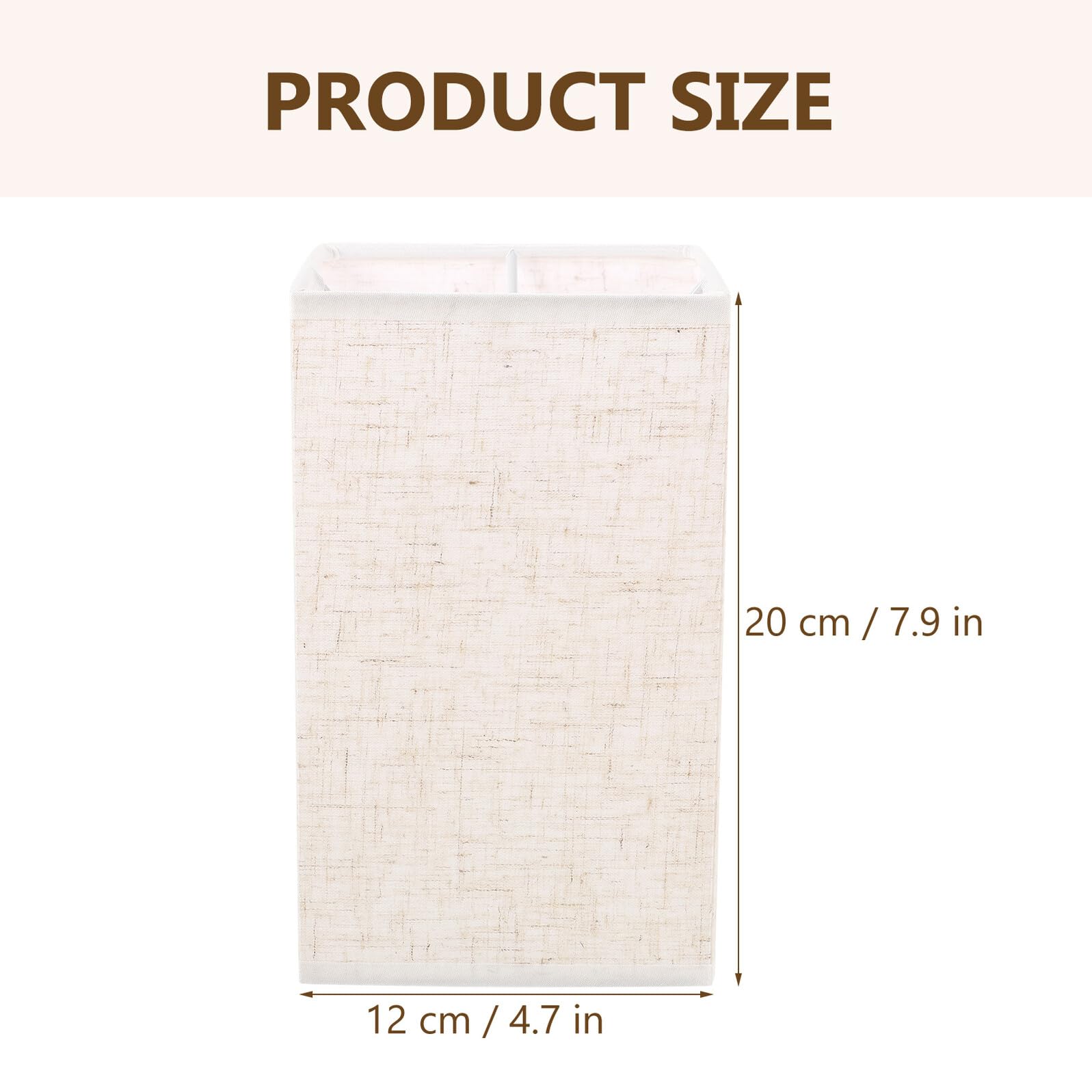 Pantalla Diseño Decorativo Base E27 de Lámpara de Tela Beige Ambiente Cálido para Lámpara de Pie y Pared para Dormitorio y Comedor