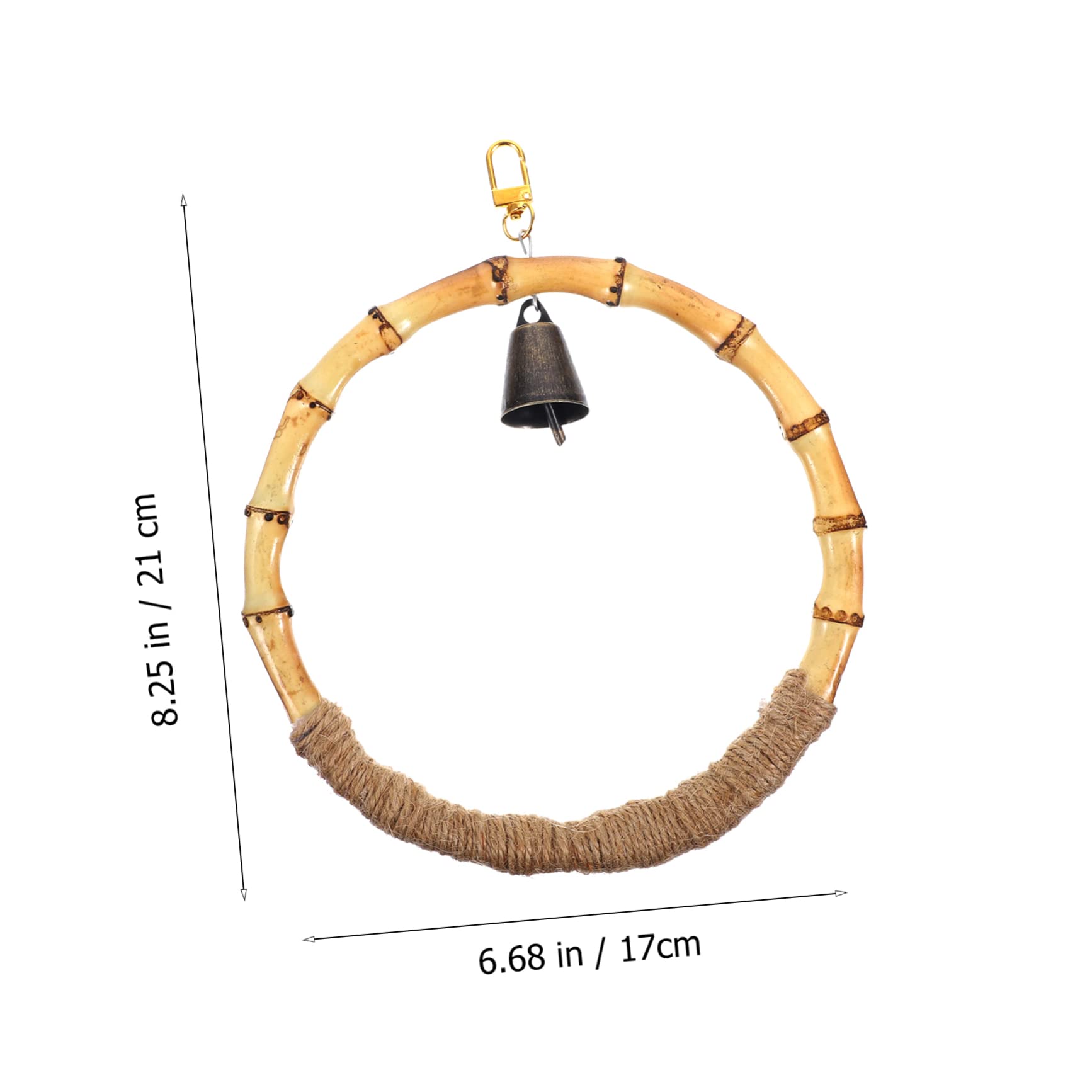 HEMOTON Parrot Hanging Swing Birdcage Accessory for Parakeets Cockatiels Birds Fun Easy to Install Perch Swing to Enhance Activity Space Cages