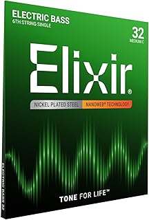 Elixir NanoWeb Single .032 Electric Bass Guitar String