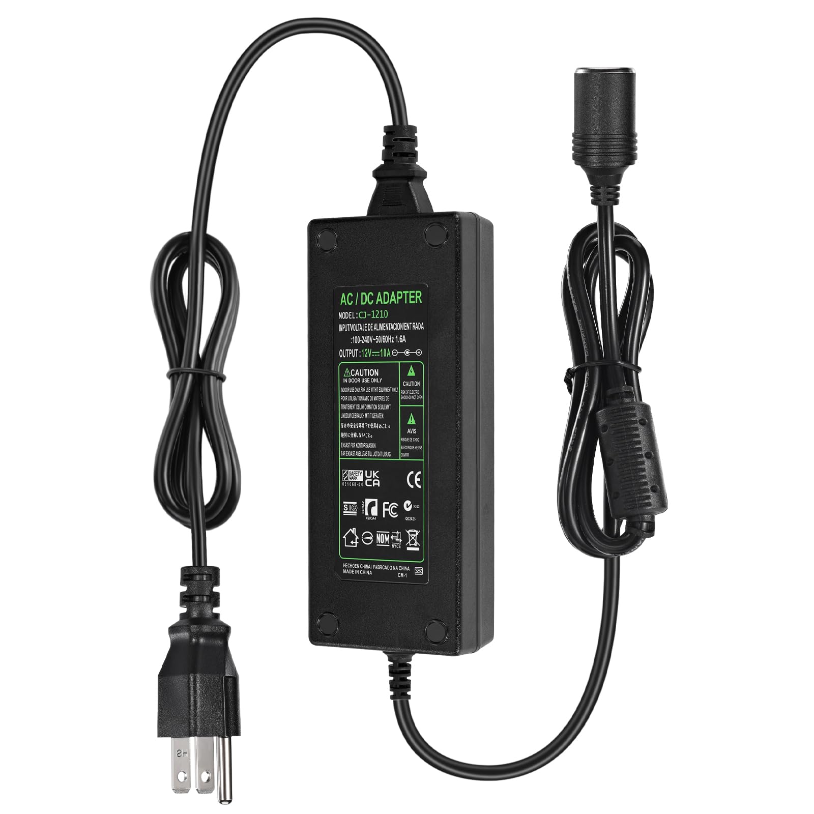 ac dc adapter cigarette socket Amazon.com: AC to DC Converter, 100V ~ 240V to 12V 10A 120W, Car Cigarette  Lighter Socket AC/DC Power Supply Adapter Transformer for Tire Inflator,  Car Refrigerator, Car Vacuum Cleaner and Other Car