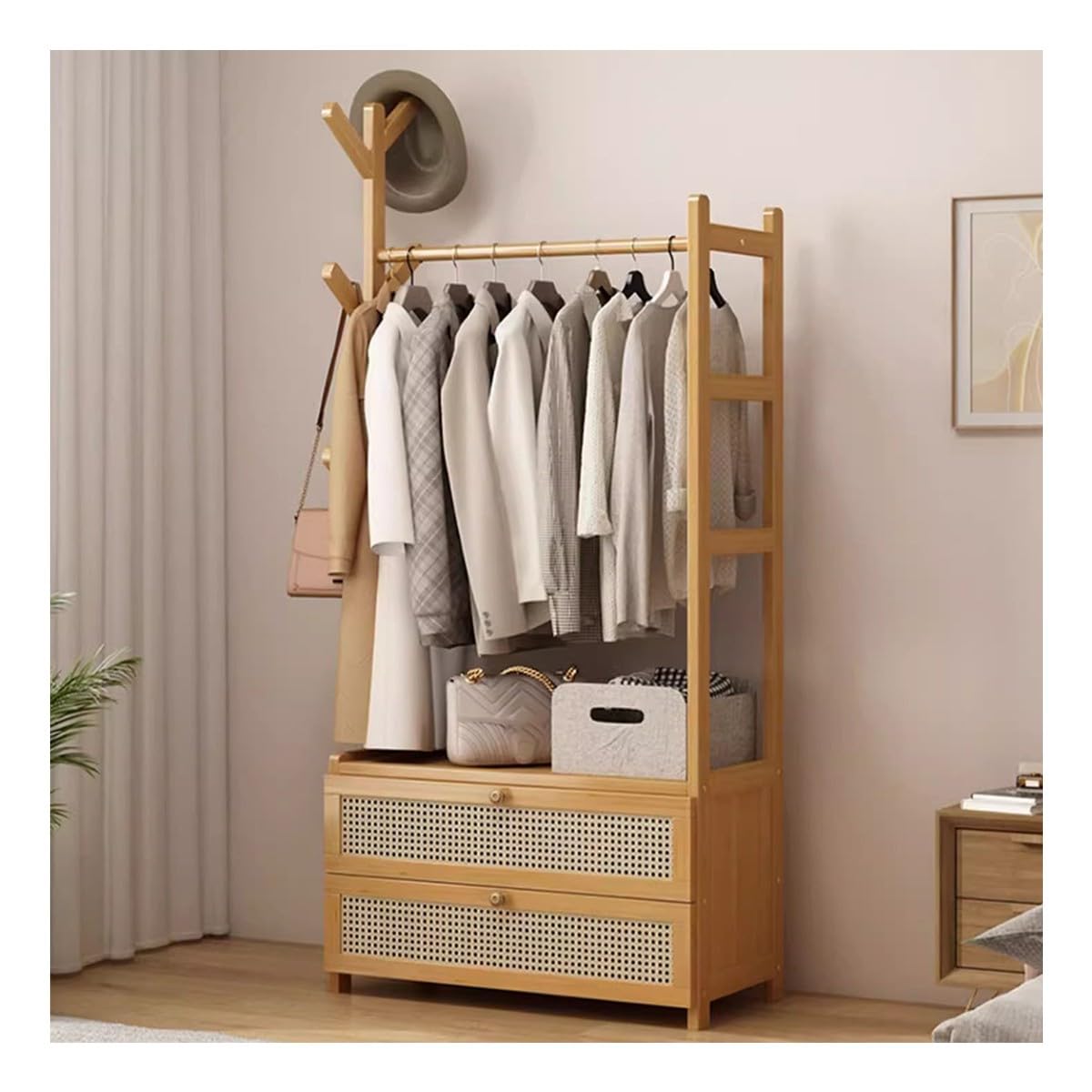 Portemanteau industriel moderne pour couloir et chambre à coucher épurée