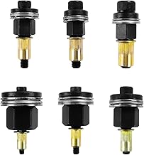 Set of 6 Rivet Nuts Rivets Set, Interchangeable Nut Parts, for M3-M4-M5-M6-M8-M10 Rivet Nuts, Riveter Tool Mandrel, Retractable Nuts for Rivet Nut Tool Manual Riveting Machine