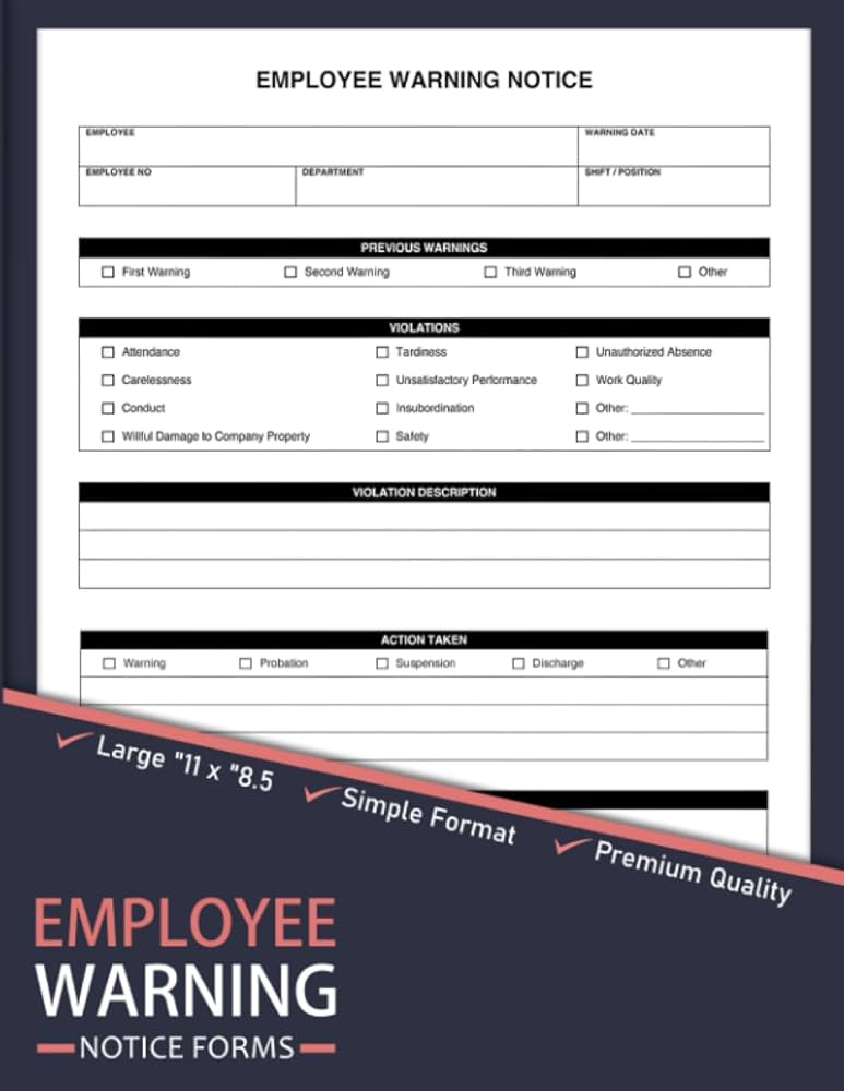 employee-warning-notice-form-employee-disciplinary-action-forms-book-warning-notice-and-write-up-forms-employee-performance-corrective-and-warning-notice-sheets-inidam-lara-amazon-com-books for Free Printable Employee Disciplinary Forms Employee Warning Notice Form: Employee Disciplinary Action Forms Book | Warning Notice and Write Up Forms | Employee Performance | Corrective and Warning Notice Sheets: Inidam, Lara: Amazon.com: Books for Free Printable Employee Disciplinary Forms