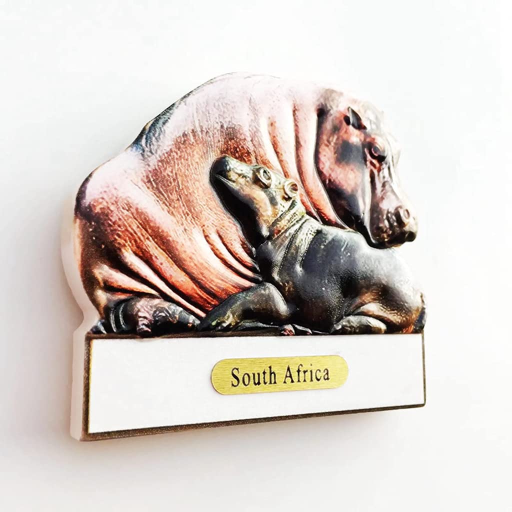 Pretoria Hippo South Africa Magnet Fridge Refrigerator Magnet Decoration Sticker Souvenir Resin Crafts Kitchen Whiteboard