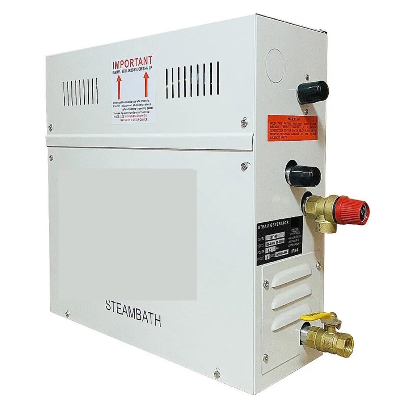 Maszyna Parowa Do Użytku Domowego Generator Pary Sauna Piec Z Suchym Strumieniem Parowiec Na Mokro Cyfrowy Kontroler Wytwarzania Mgły Relaks W Domu(4.5kw)