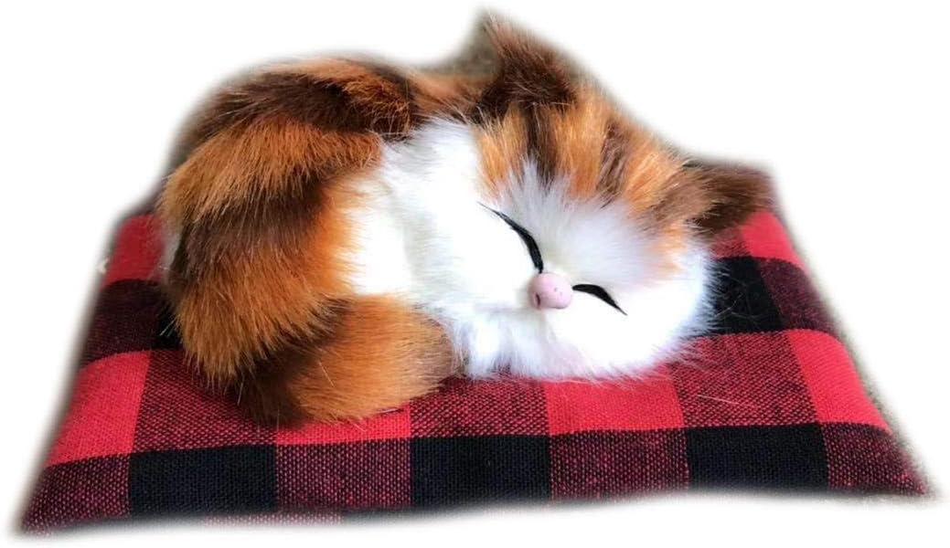 眠り猫 子猫 ぬいぐるみ 模型 猫 置物 リアル かわいい 本物そっくり モデル 見本 転居 最適な