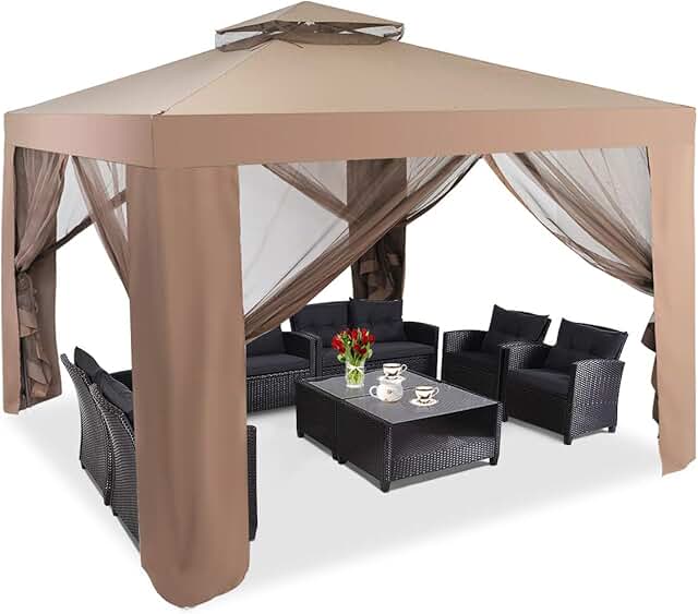 Amazon.co.uk wooden gazebo with sides