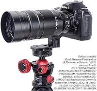 Vista 5 de Soporte de metal para lentes de soporte, soporte de trípode para base de anillo compatible con Panasonic Leica DG Vario-Elmar 3.937-15.748 in