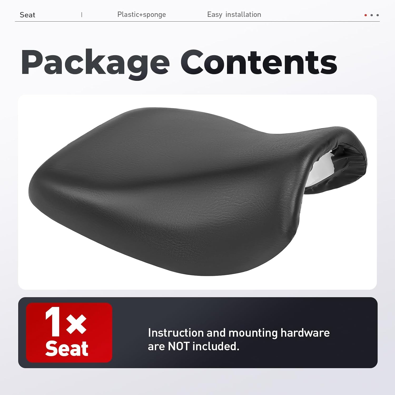 ALMULOO Complete Seat Compatible with 2015-2023 Honda Rancher 420 TRX420 Foreman 500 TRX500 TRX520 Replacement for 77100-HR3-621ZA Plastic Seat Assembly