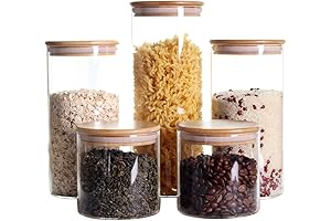 LEAVES AND TREES Y Stackable Kitchen Canisters Set