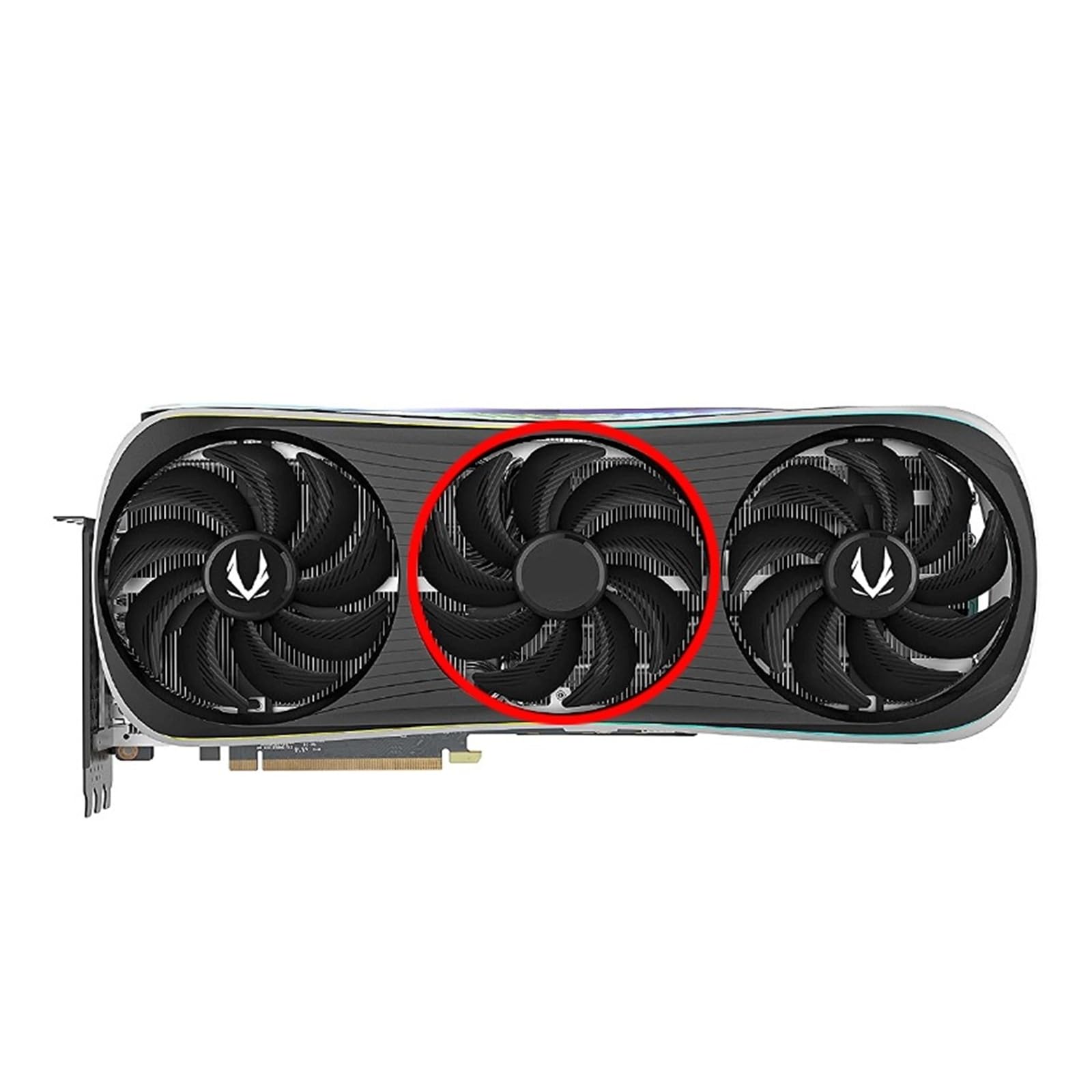 DC12V 0.5A 4-Pin Graphics Card Fan, Compatible For ZOTAC ， Compatible For Gaming ，GeForce ，RTX 4070 Ti 4080 4090 AMP Extreme(B)